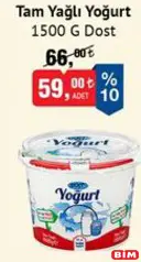 DOST TAM YAĞLI YOĞURT 1500 G